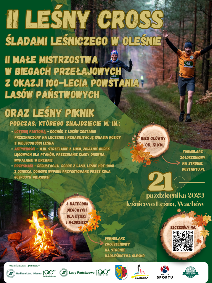 II Leśny Cross - plakat A4